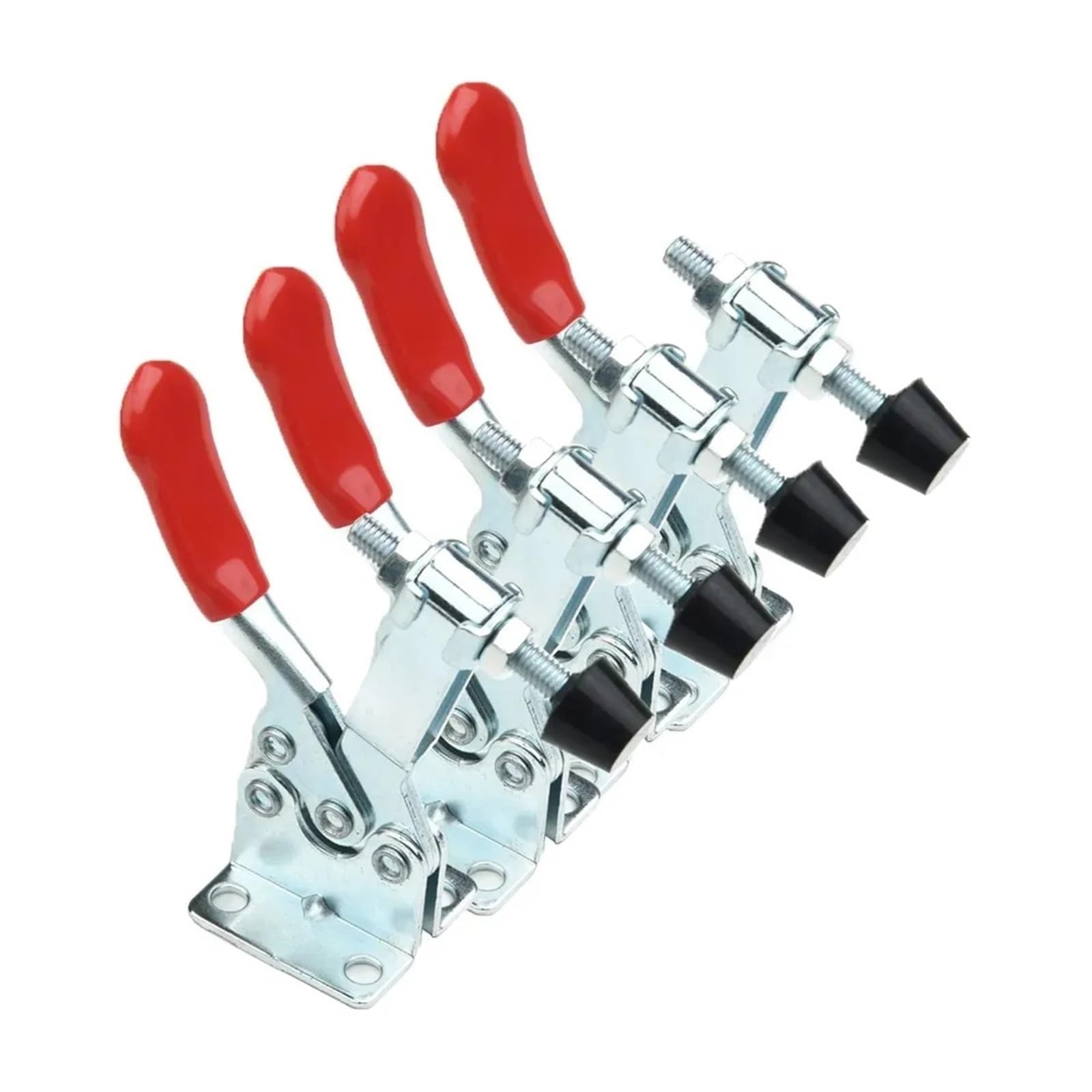 Antislip Toggle Horizontal Clamp, Toggle Clamp 100kg Horizontal Quick Release Locking Lever Galvanized Iron 20pcs