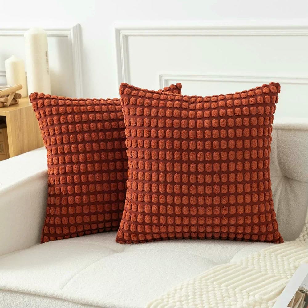 Jhdwu Soft Big Particle Dots Cushion Cover 40/45/50/55/60cm Plush Solid Color Throw Pillow Case For couch Sofa Home Decorative
