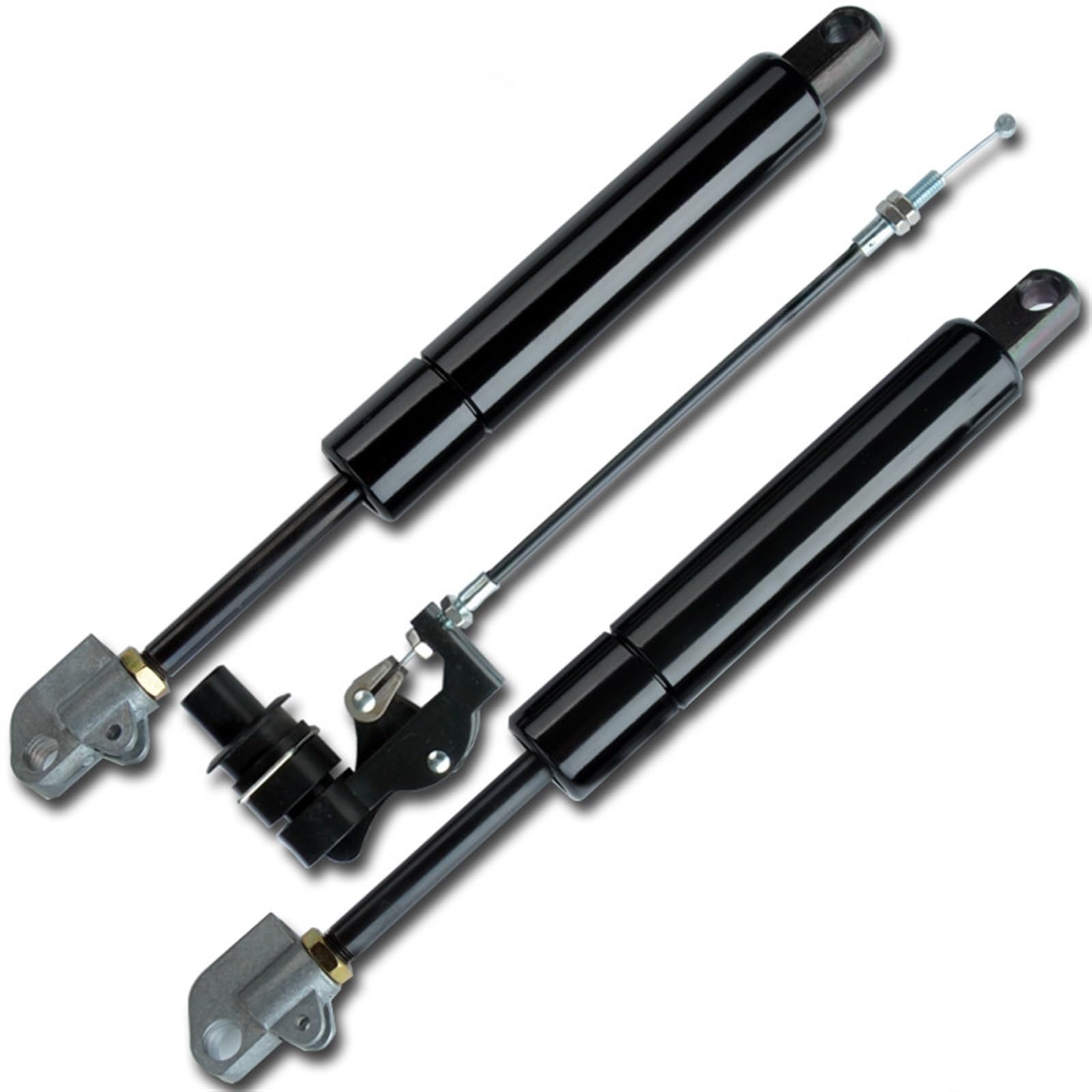 weich schließende Dämpfer, Gasdruckfedern, 1 Stück Möbelverriegelung, verstellbare Gasfeder, verstellbare, abschließbare Gasfeder for Scharniere for Schließen von Autoschränken, Bettfenstern (200 mm,