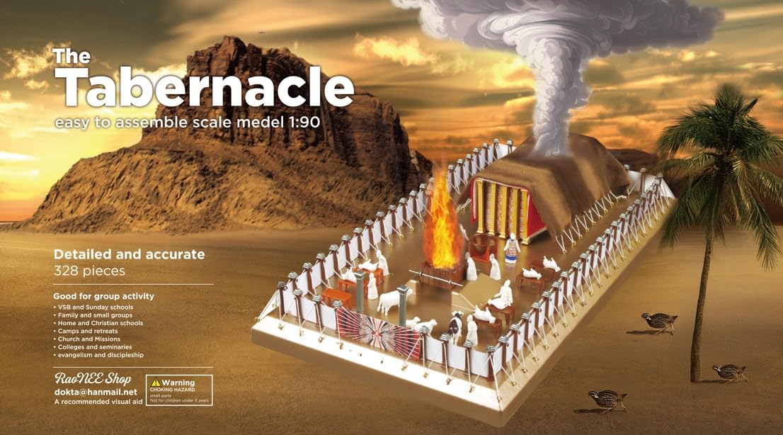 The Tabernacle Model Kit - Risorsa per l'insegnamento e l'apprendimento - Modello in Scala 1:90 Facile da Montare - Antico Testamento