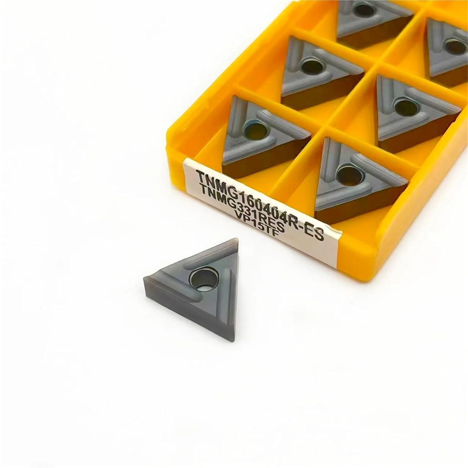 Lathe bits Cutter Inserts 10PCS TNMG160404R ES UE6020/VP15TF Carbide Insert Cylindrical Turning Tool(TNMG160404RES VP15TF)