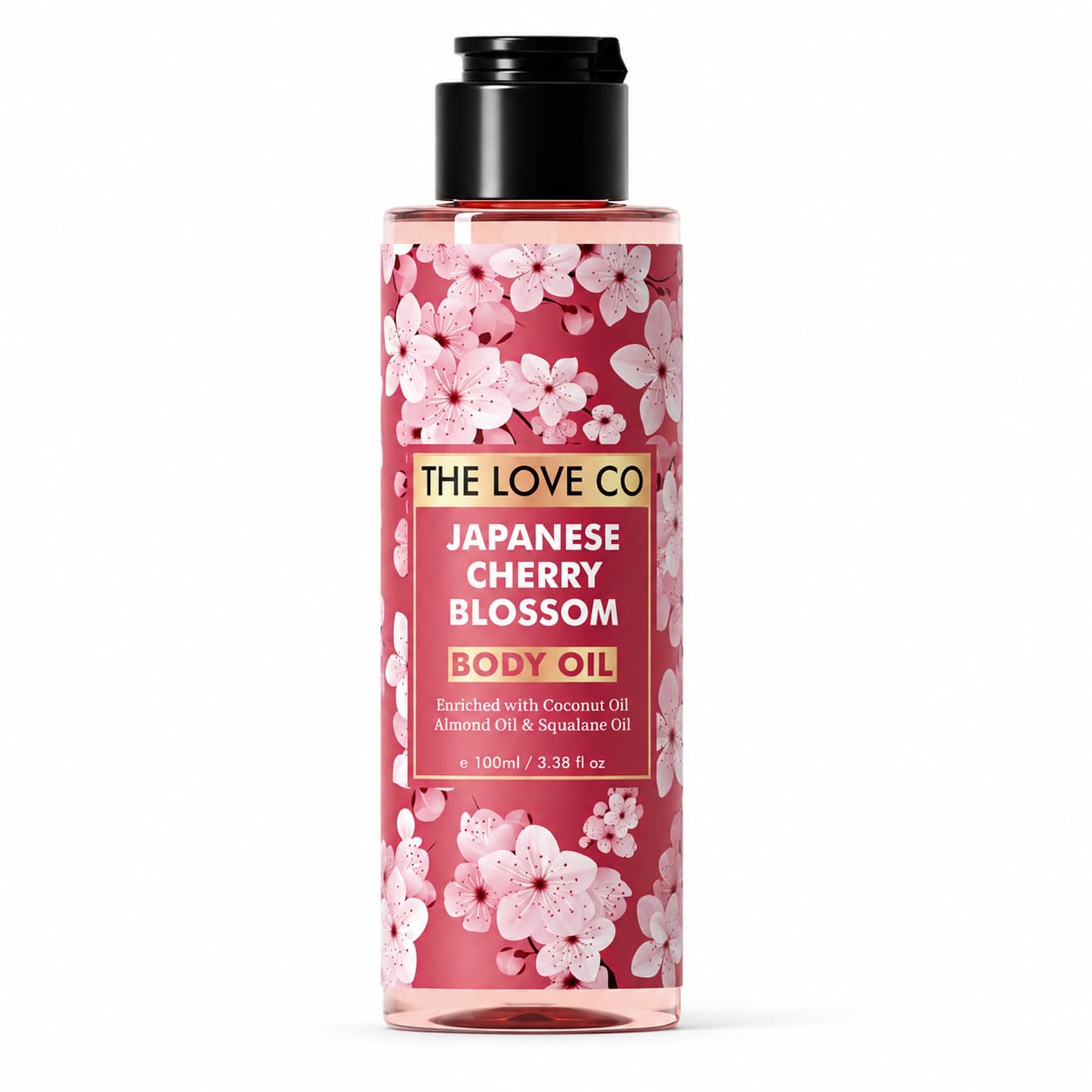 THE LOVE CO. Japanese Cherry Blossom Body Oil | With Coconut & Shea Oil | For All Skin Types | Deep Hydration & Skin Plumping | Non-Greasy | Reduces Dryness & KP Bumps | 100ml-image-14