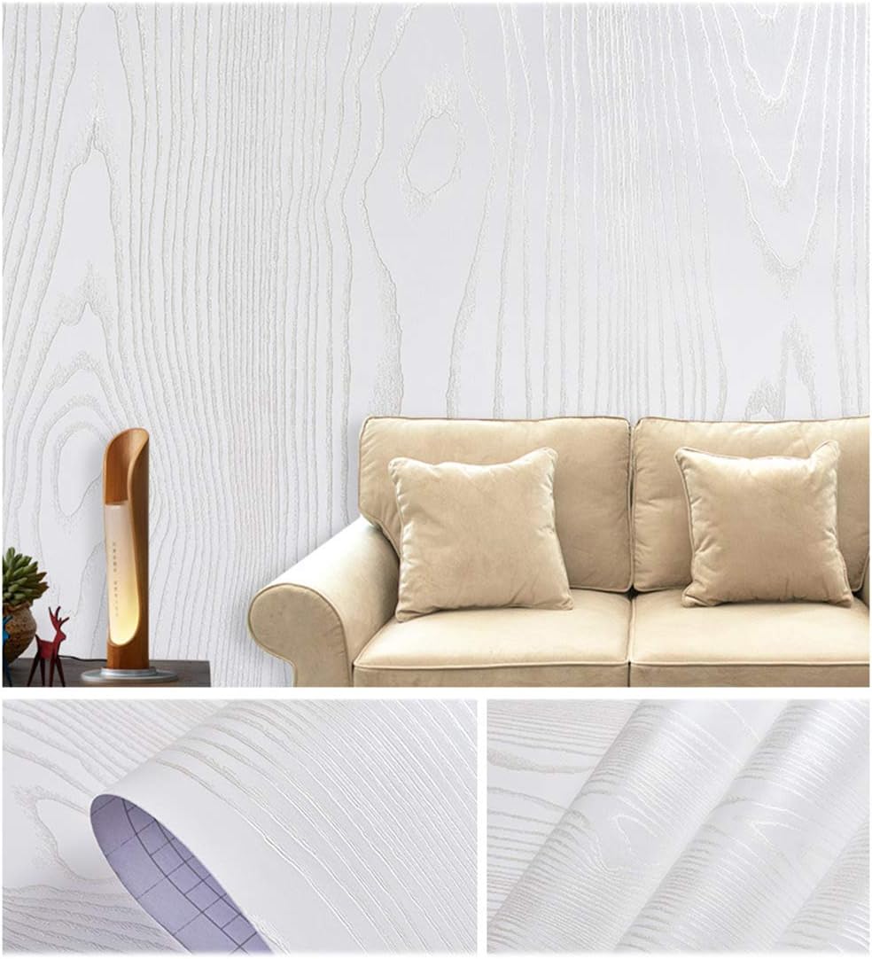 Buy Self Adhesive Light Wood Grain Contact Paper Wallpaper for Kitchen