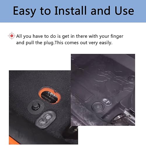 Miniatura 4 de 4 tapones de drenaje para bandeja de piso, tapones de cuerpo de bandeja de piso, cubierta de orificio de goma para Wrangler JK JL 2014-2025 y