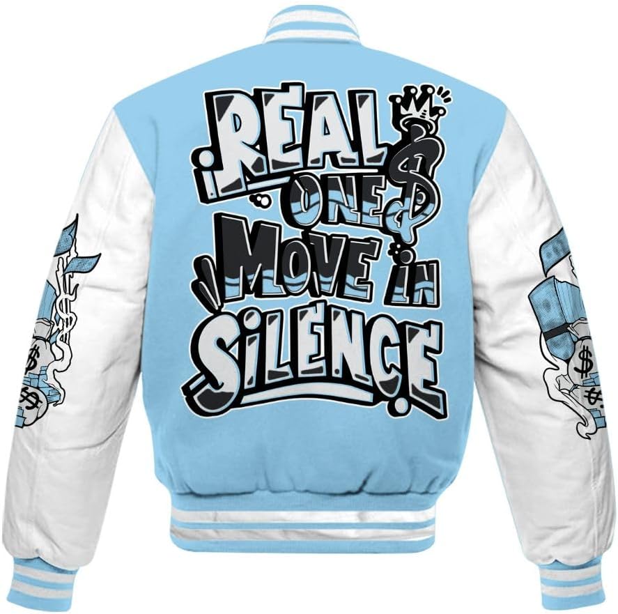 Dunkare Legend Blue 11s Varsity Jacket, Streetwear Varsity Jacket, Retro 11 Legend Blue Shirt, Graphic Trust No One All Over Print Letterman Jackets