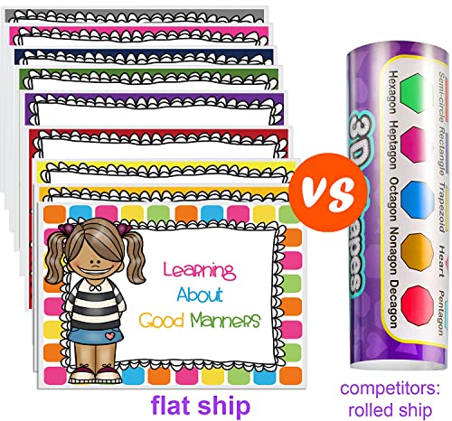 Dfzus 9 Classroom Rules Posters Classroom Bulletin Board Decorations Set Good Habits Chart For Kindergarten Preschool Primary School Banner Rules Signs For Centers #TOP2