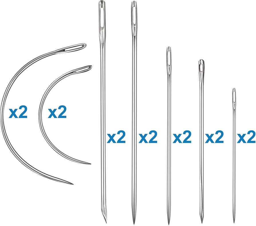 Amazon.com: Heavy Duty Hand Sewing Needles Kit, 14 PCS with 10