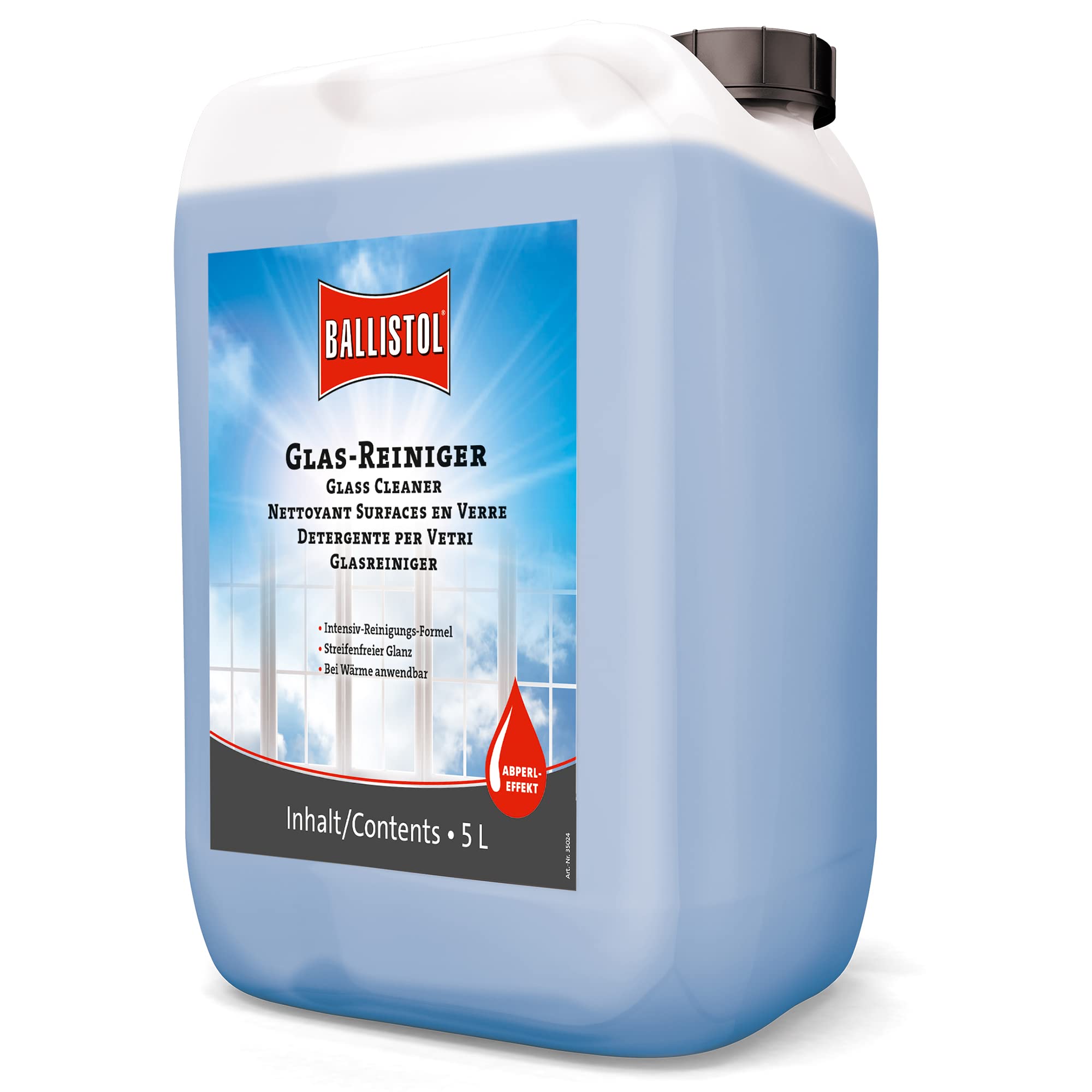 BALLISTOL Unisex - Adult Glass Cleaner, Multi-Colour, 5 Litre
