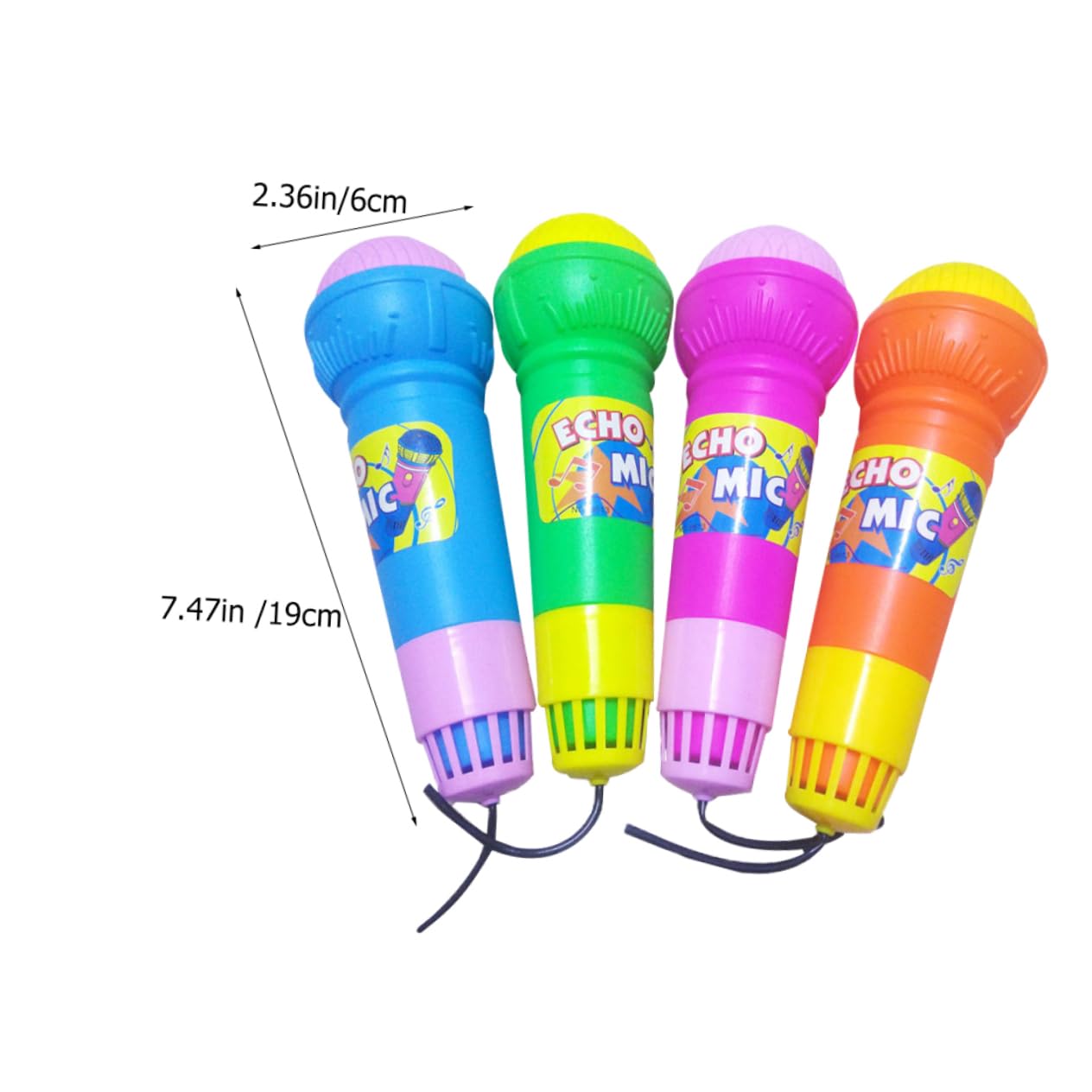 Hemoton Boys and Girls Echo Microphones Pretend Play Toys Microphone Stand Voice Changer Plastic Simulatedmic Party Favor for Boys Girls Random