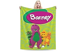 Barney and Friends Plush Fleece Blanket