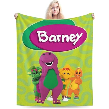 Barney and Friends Plush Fleece Blanket