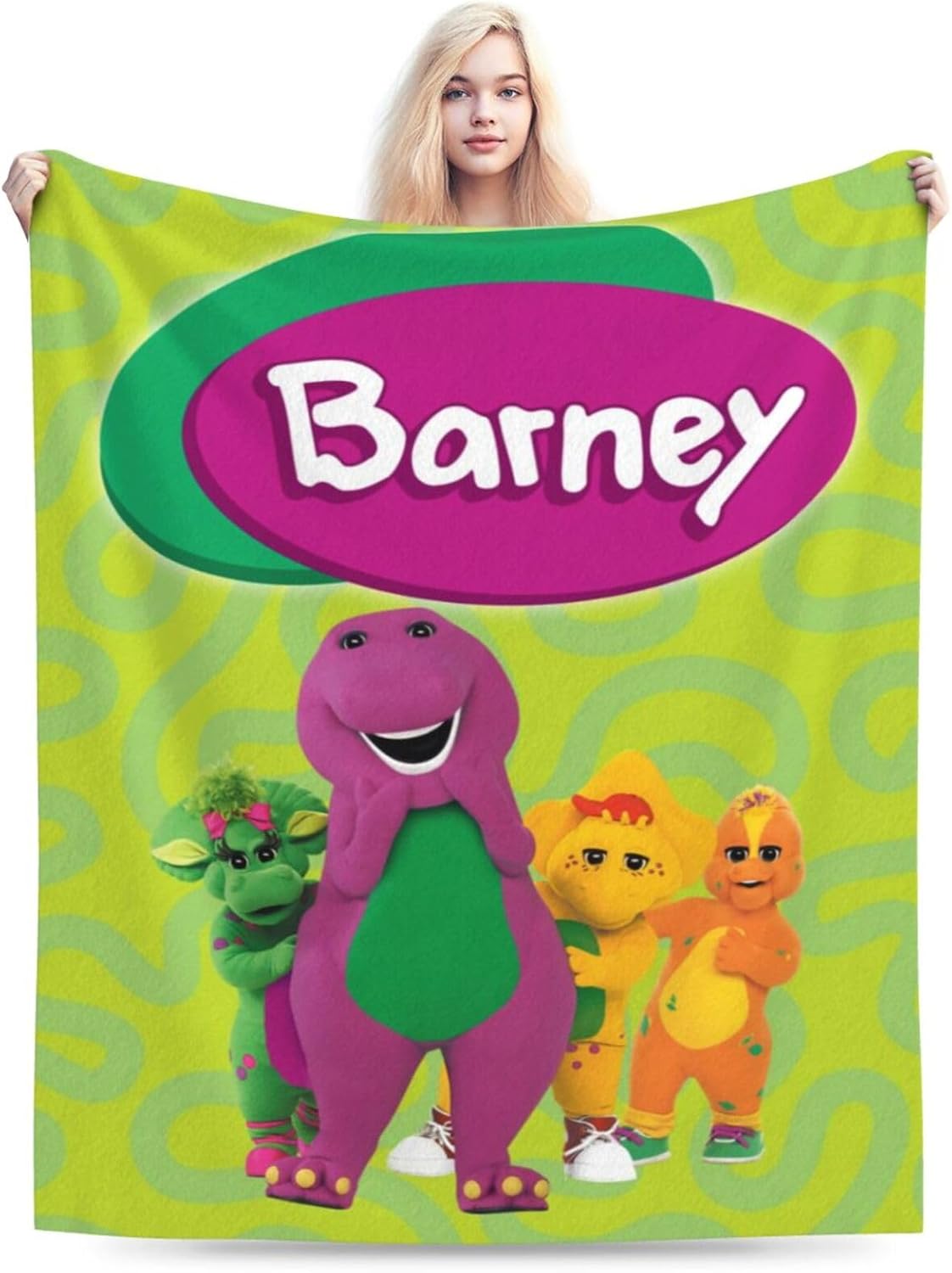 Barney and Friends Blanket Soft Cozy Fleece Throw Blanket