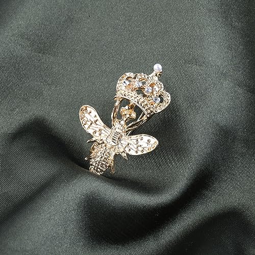 Image of Queeen Gift Bee Pin Brooch Bumble Bee Lapel Pins Badges Always Be Your Own Queeen Bee Themed Jewelry For Bee Lover Beekeeper