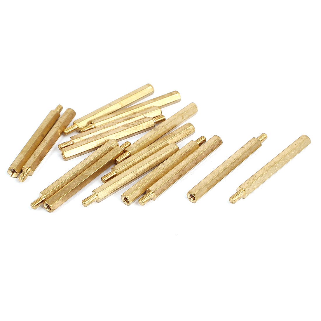 M3 (Home hardware) Male to Female Thread Insulated Brass Standoff Hexagonal Spacer 40+6mm (92ry716qf611) Long 15pcs-image-26