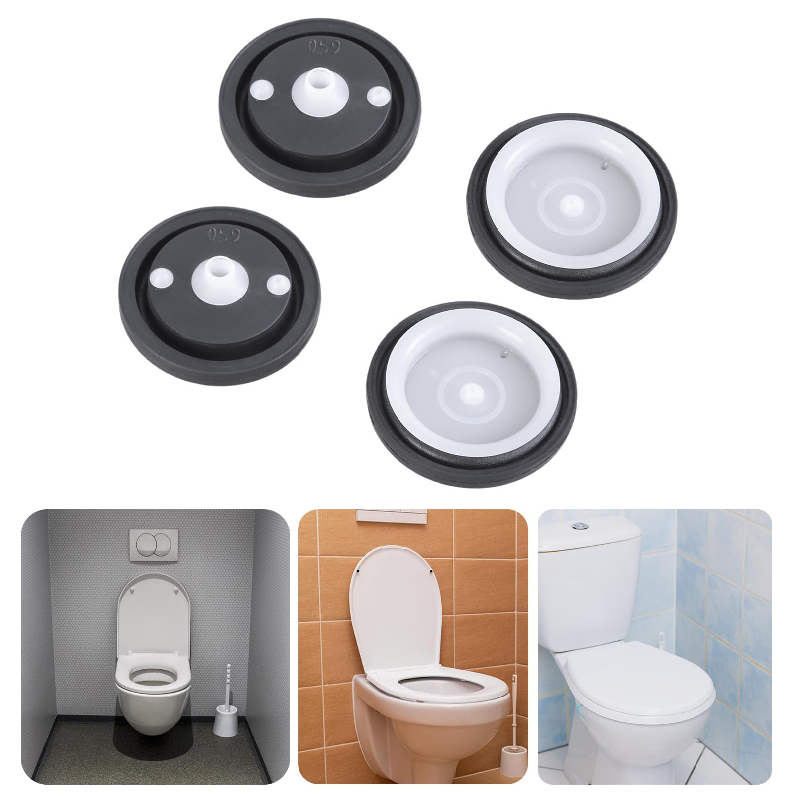CHENZILIN Pack of 4 Sensors Flush Valves Diaphragm Gaskets for Leak Prevention and Long Time Use Designs in Public Restrooms