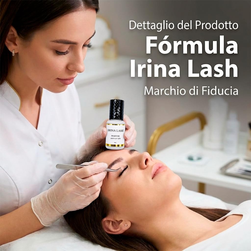 Irina Lash Colla per ciglia Extension Volume Master 5 ml nero Asciugatura rapida 1 secondo