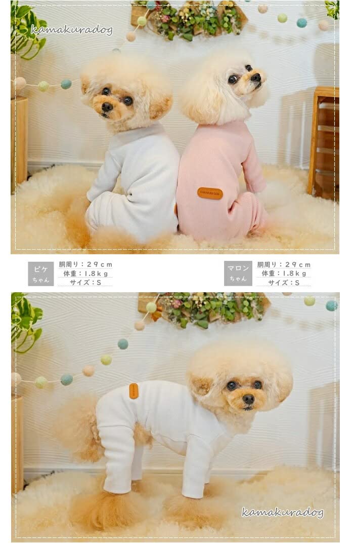 Amazon | 【kamakura dog 鎌倉ドッグ】シンプルつなぎ ロンパース 犬