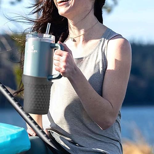 Miniatura 7 de GENLEAS - 4 accesorios para Stanley, 2 fundas de silicona para botas para Stanley y 2 fundas de popote para Stanley Quencher H2.0 y vaso Quencher