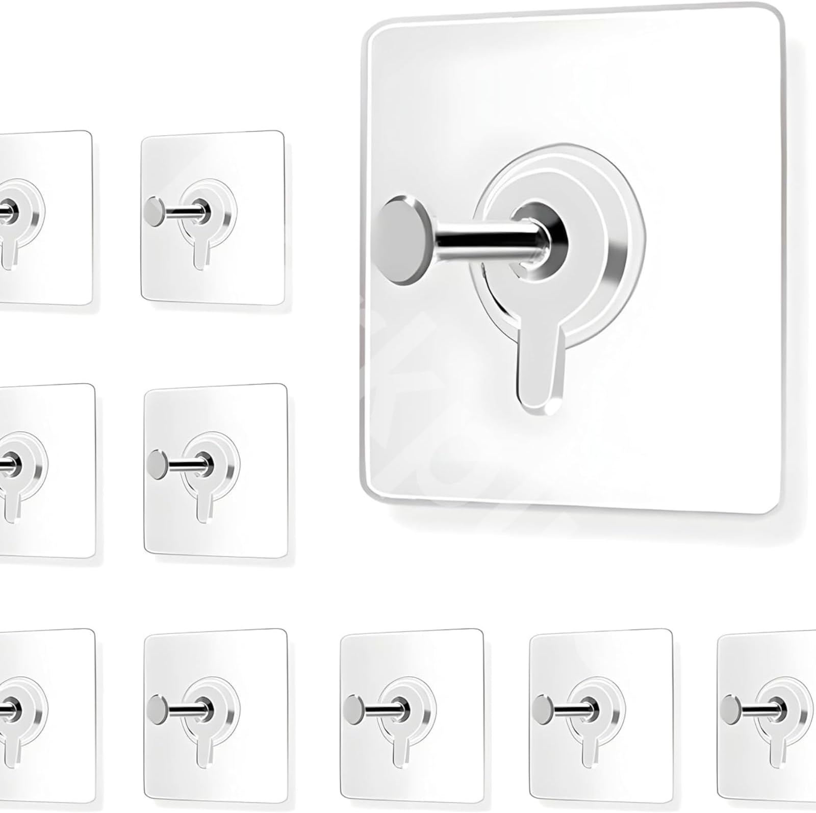 - Photo Frame Hooks for Wall Without Drilling Self Adhesive Hooks for Wall Heavy Duty Strong Nail Free for Hanging Photo Frame/Wall Clock/Kitchen Accessories Items (Photo Frame Hook, 12 Pack)