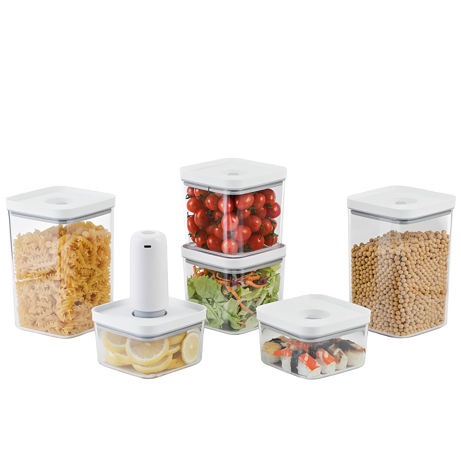 Amazon｜真空保存容器 自動真空 7点セット 密閉保存容器 食品保存 鮮度