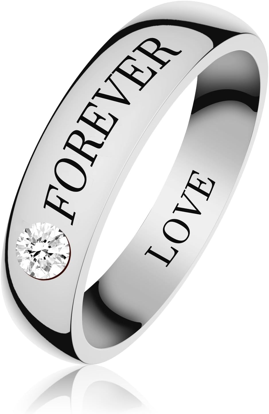 Gold Rings for Women,18K Gold Plated Rings for Women Wedding Band Cubic Zirconia Stackable Rings,Silver Stainless Steel Rings Promise Ring Engagement Ring Jewelry Birthday Gifts for Her,Size 6-10