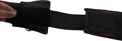 Miniatura 8 de MELOTOUGH 1 cinturón de herramientas acolchado con anillo en D y hebilla de rodillo de metal doble resistente y duradera, cintura ajustable + 2