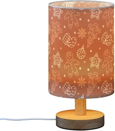 Miniatura 2 de Led Table Lamp Living Room Lamp Cute Christmas Gingerbread Cookies Brown Lamp for Study Nursery lámparas para mesa de