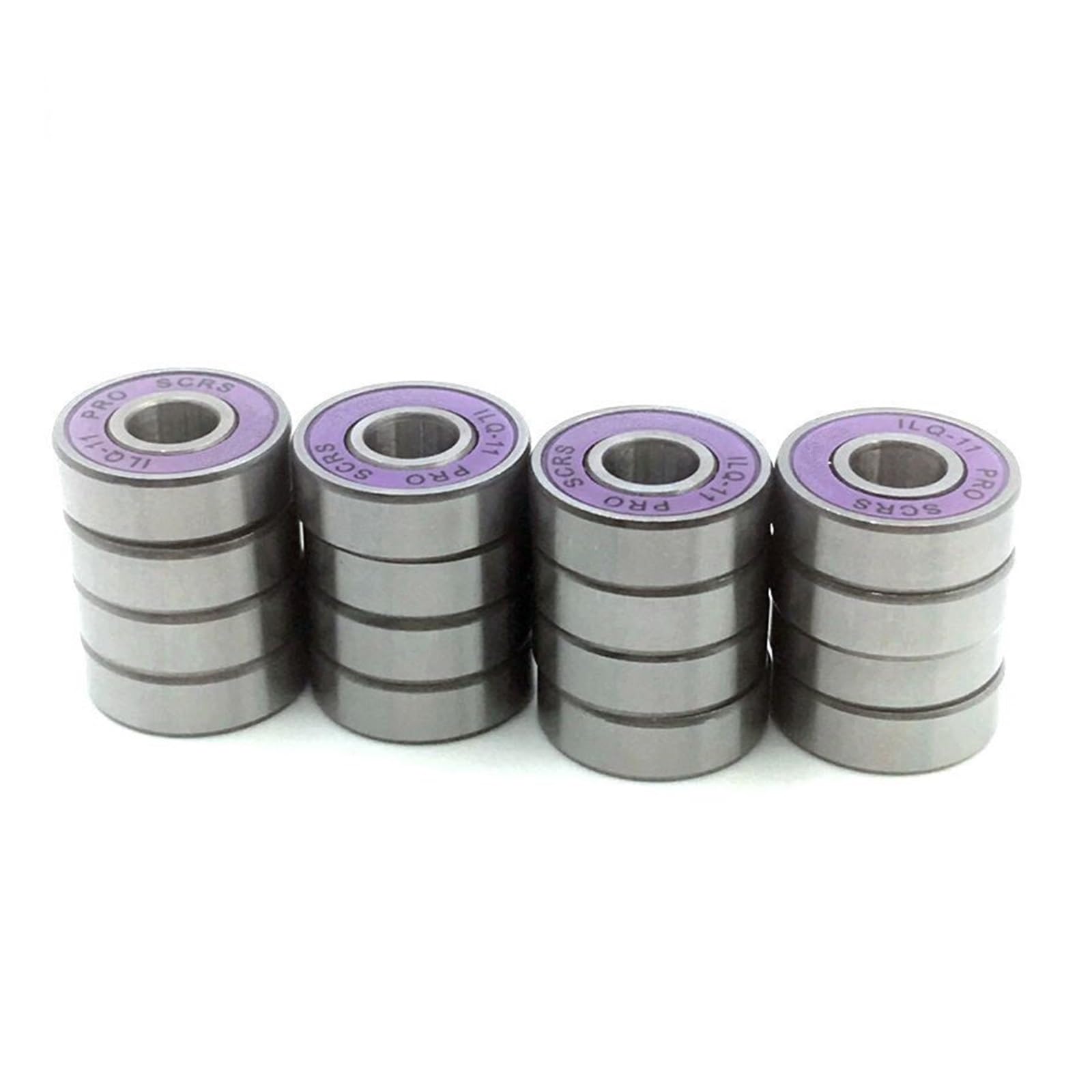 Łożyska rowkowe głębokie, Łożyska kulkowe zwykłe 608-2rs ILQ-11 8mm Zestaw do jazdy na rolkach Longboard 16 szt.
