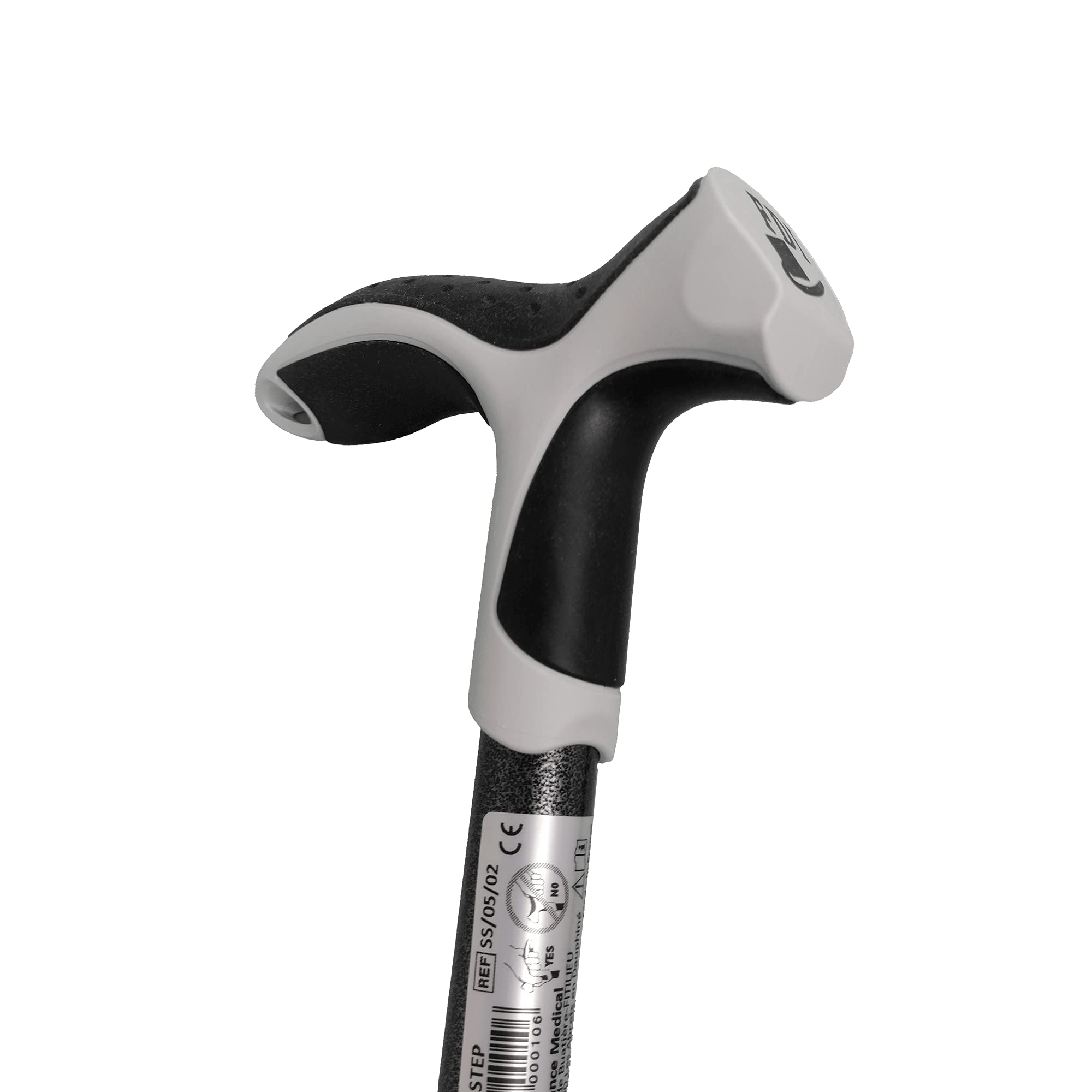 FDI Soft Step Bastón para Mayores de Aluminio Regulable. Bastón de Ancianos para Caminar Antideslizante y Acolchado. Color (Azúl, Blanco, o Negro). Talla única