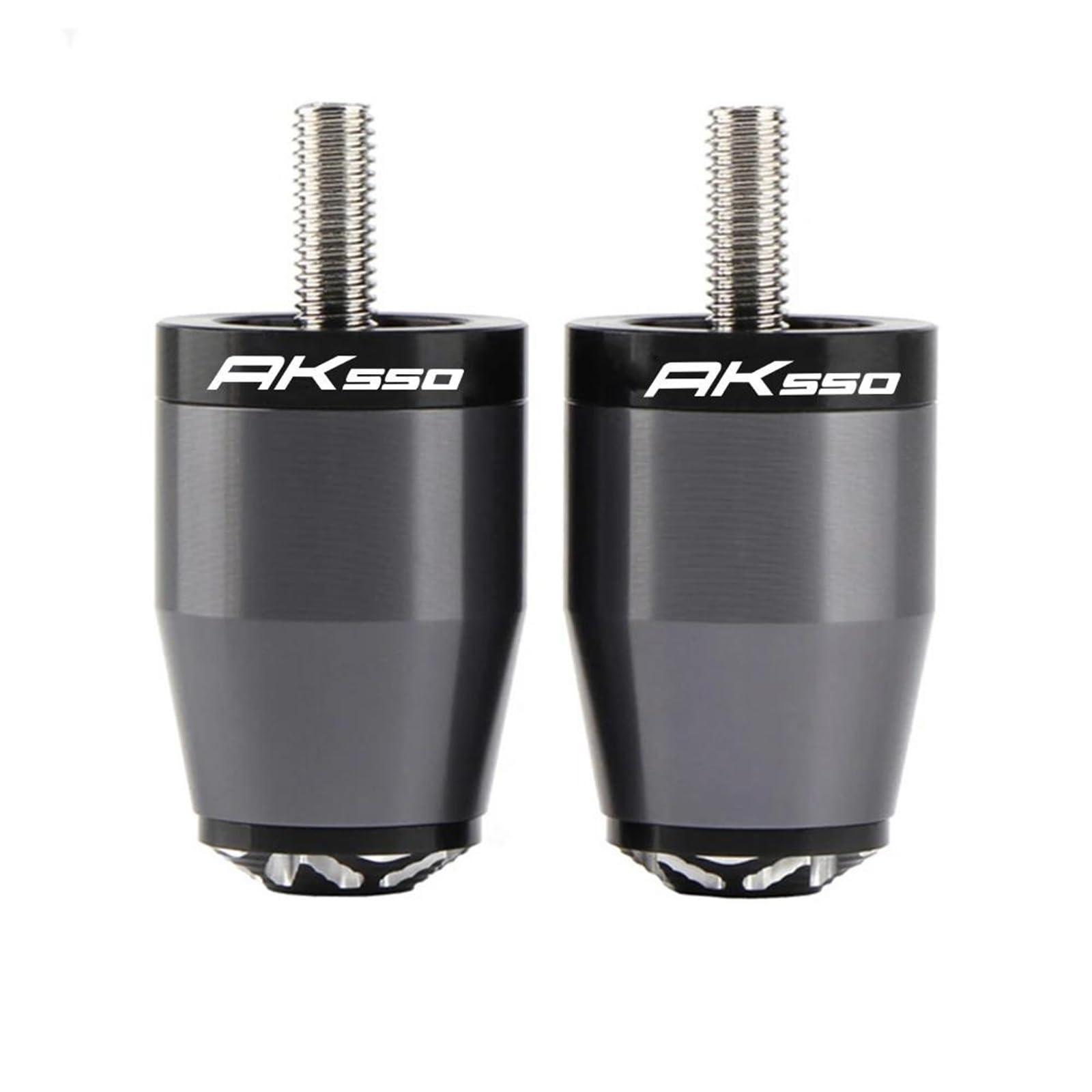 Accesorios para Motocicletas Accesorios CNC para Motocicleta para KYMCO AK 550 (2017-2020): Puños, Topes De Manillar Y Tapones Dorados Antivibración(Grey)