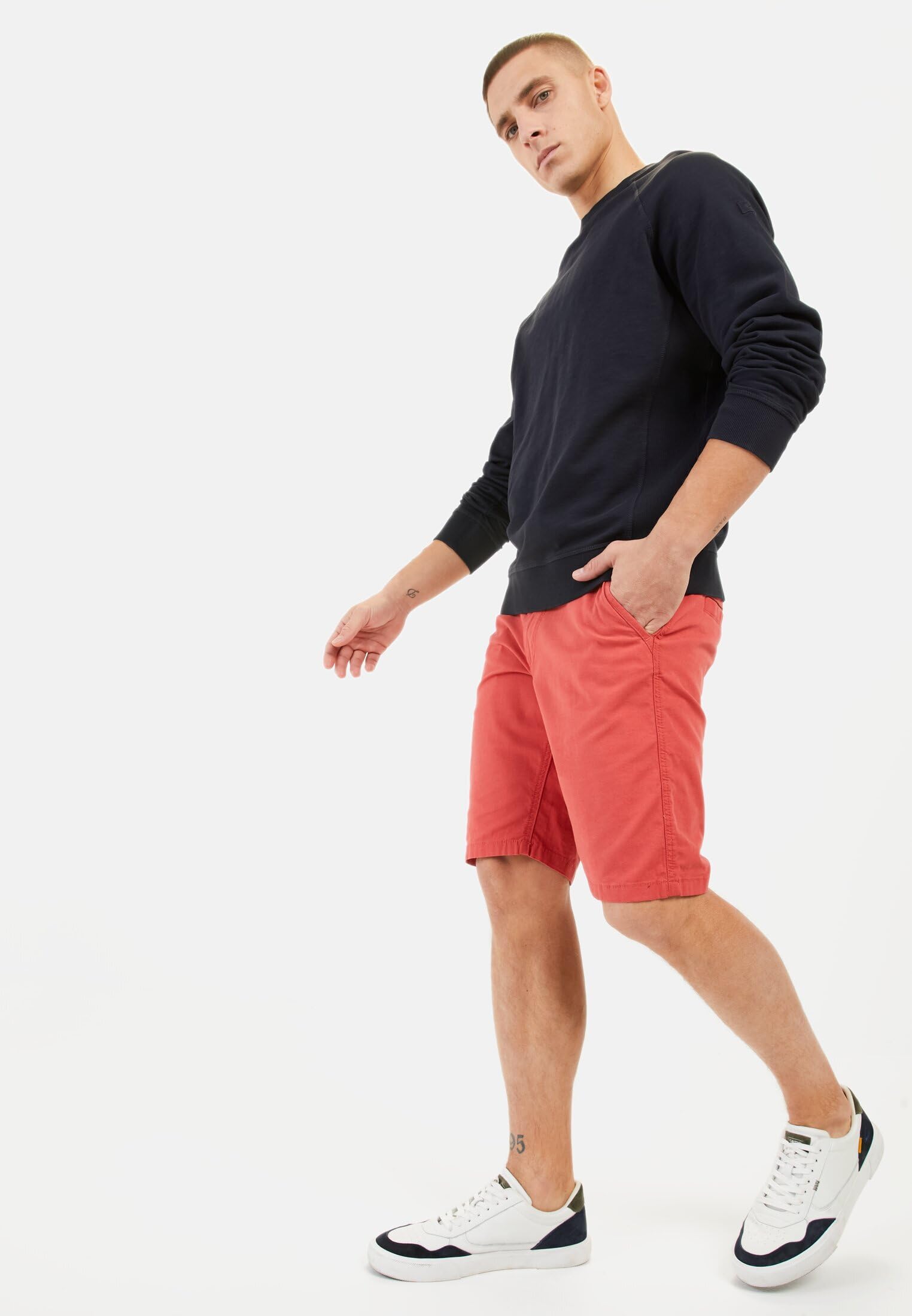 camel active Herren Chinoshorts aus Baumwolle mit Stretch