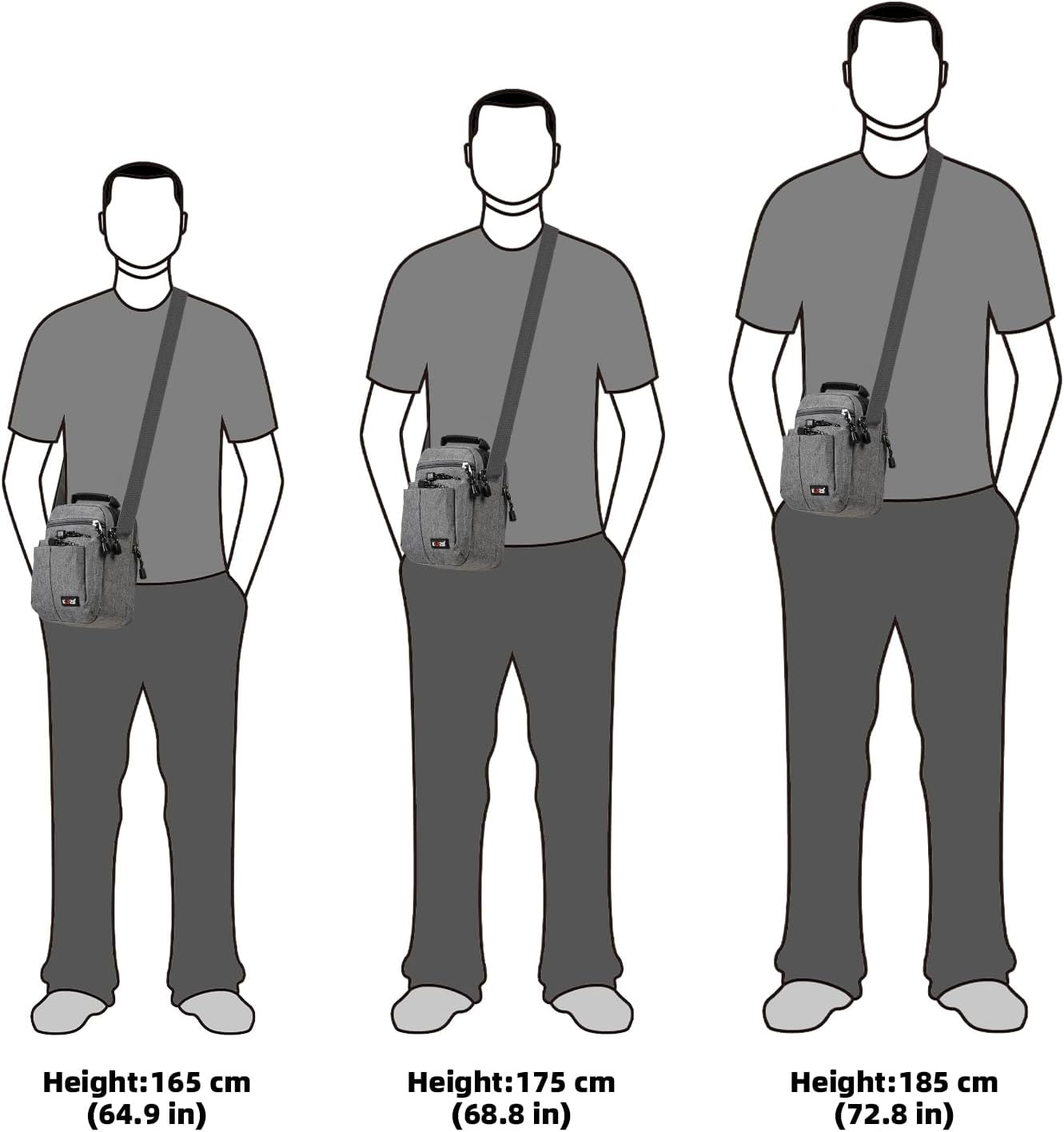 KL928 Men's Messenger Bag - Crossbody Shoulder Bags Travel Bag Man Purse Casual Sling Pack for Work Business - Image 7