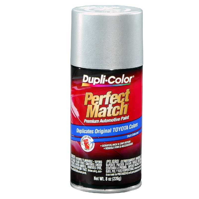 Tinta Spray Automotiva Dupli-Color Perfect Match Toyota Classic Silver Mica 1F7, lata aerossol de 237 mL