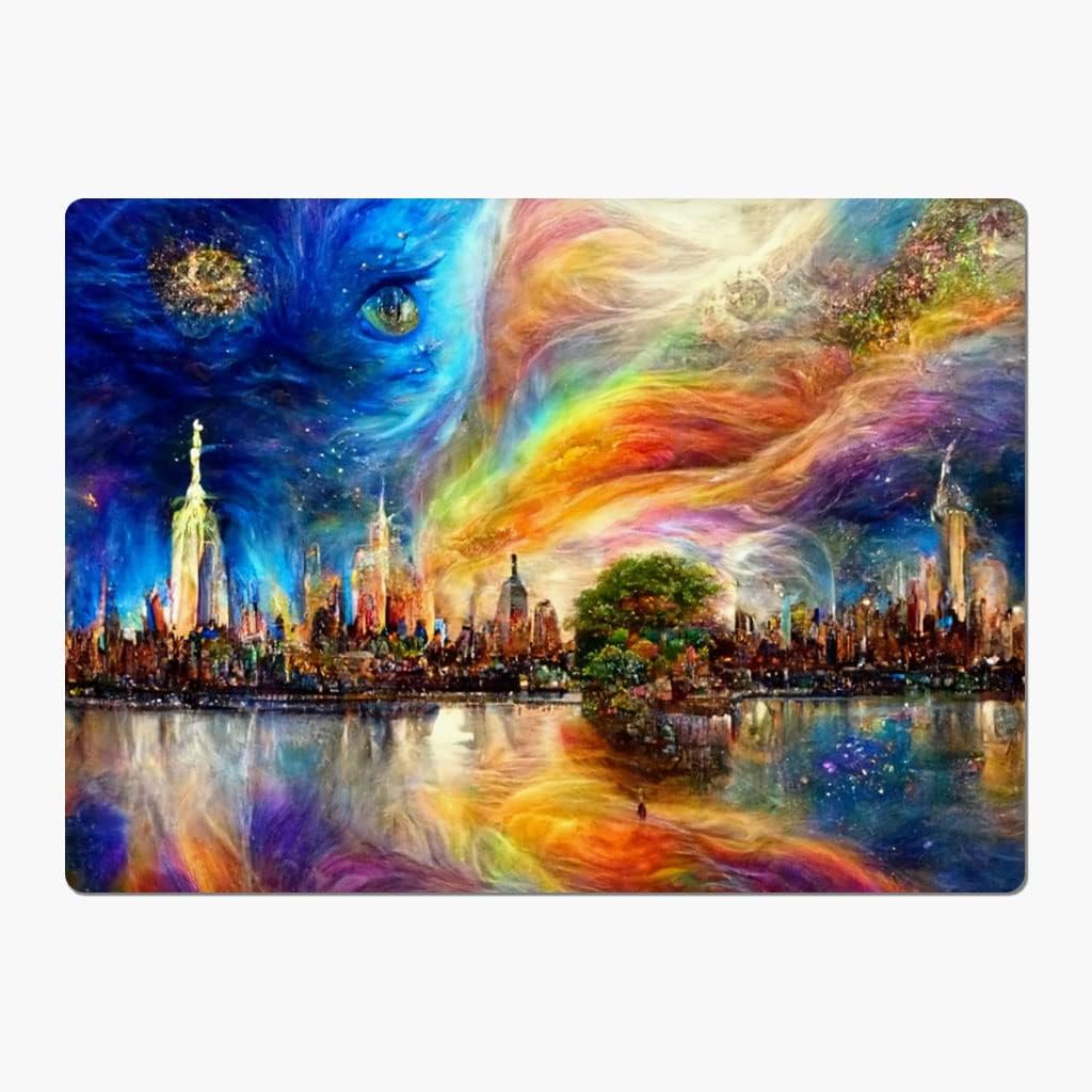 Skyline Car Magnet 2 PCS - New York Skyline Car Magnet - Cute Sticker