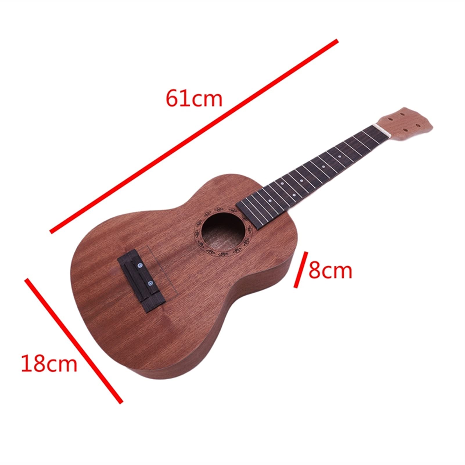 Ukulele koncertowe Początkujący Ukulele Koncert Ukulele. MAJSTERKOWANIE Zestaw 23 Cali Mahogany 4 String Hawaiian Guitar Hand Obraz