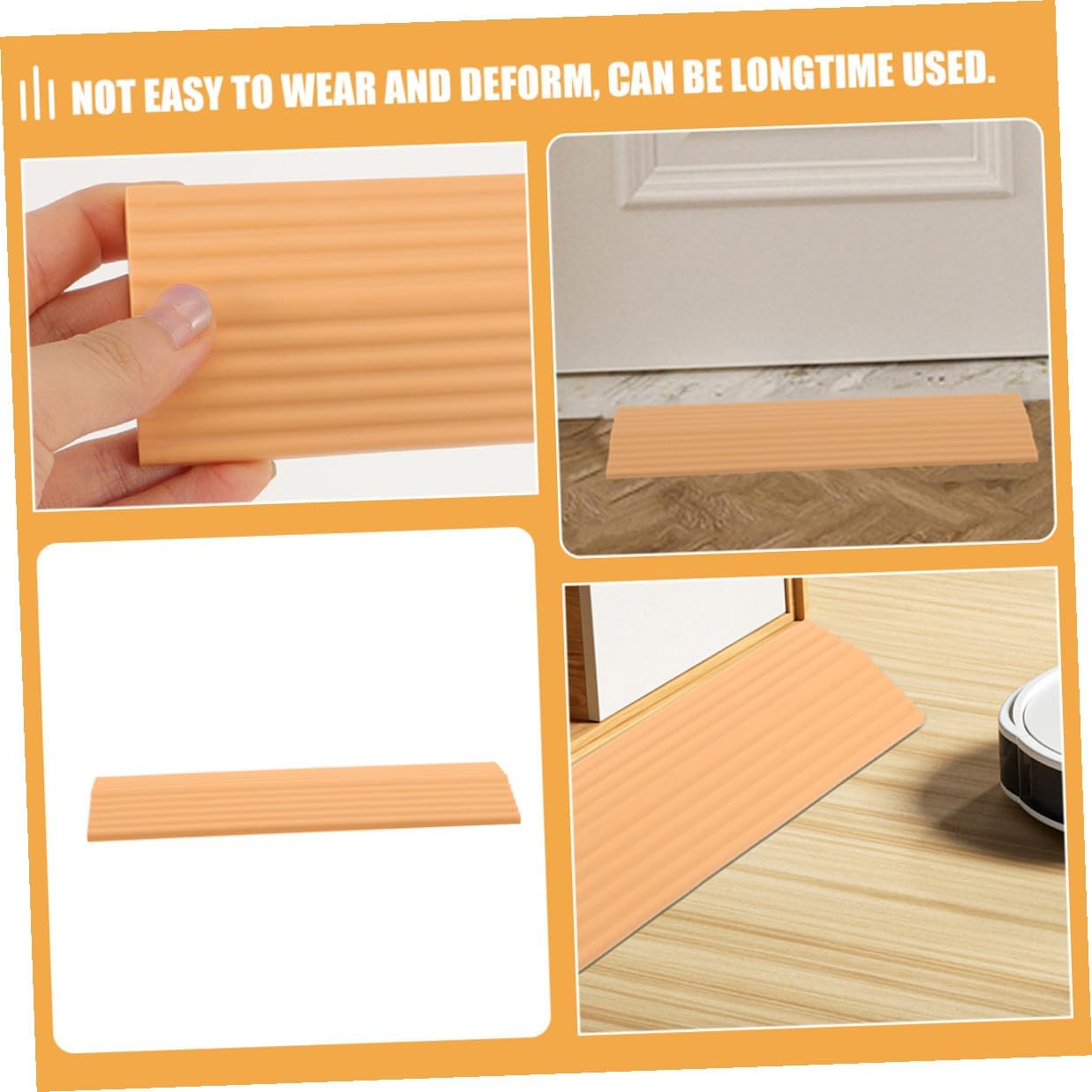 Sweeping Robot Ramp Threshold Ramps 4pcs Orange Modular for Home Entrance Indoor Use