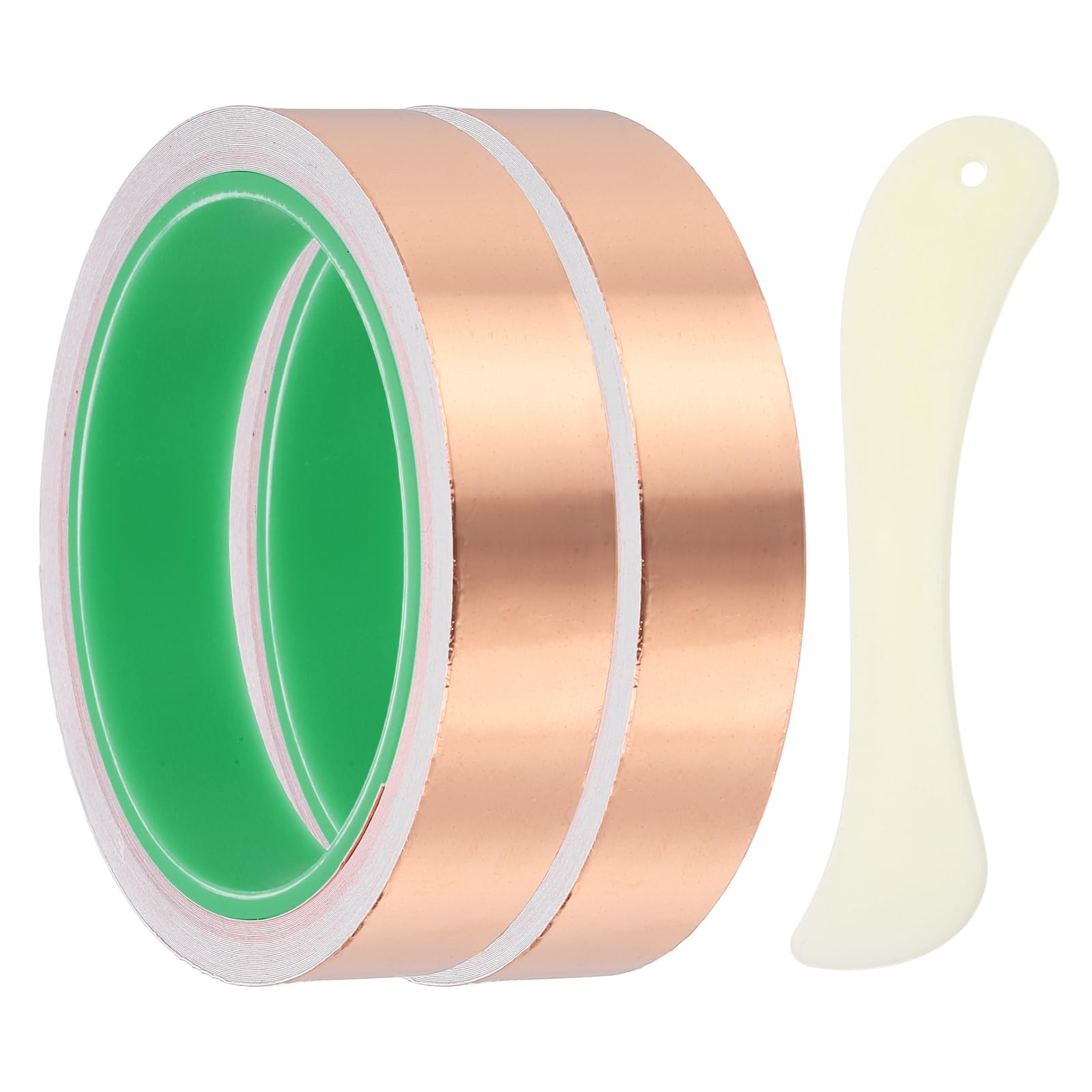 PATIKIL Copper Foil Tape, (20mm x 10m) (2Set), Double Conductive Adhesive Tape with Correction Tool, Suit for - Guitar EMI/RFI Shielding/Electrical Repairs โ image 1