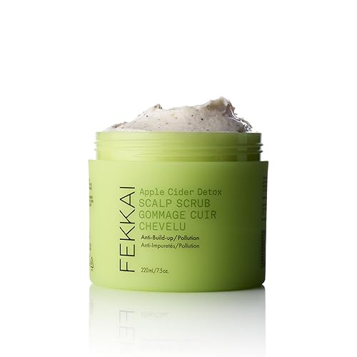Fekkai Exfoliante desintoxicante de sidra de manzana, 7.5 onzas, tratamiento previo al champú, grado de salón, compatible con EWG, vegano y libre de