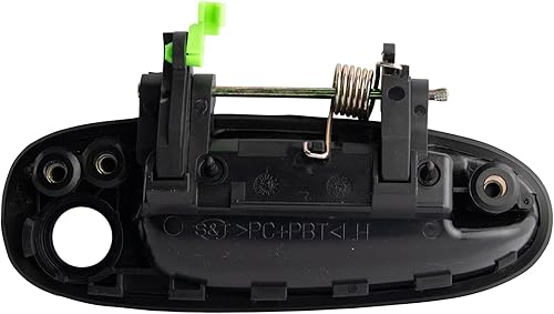 Miniatura 87 de TRQ Manija de la puerta exterior trasera izquierda del lado del conductor negra compatible con Honda Civic 2001-2005