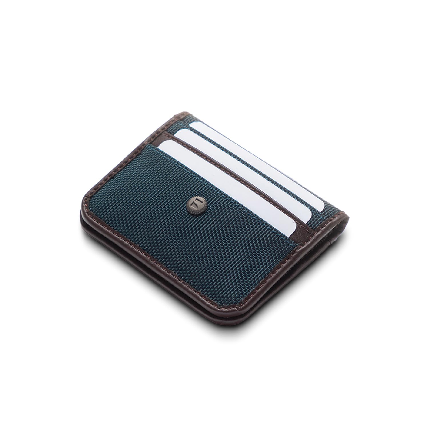 scarters Slim Card Wallet for Men & Women | 10 Card Slots & Cash Pocket | Minimalist Nylon & Vegan Leather | Front Pocket Cardholder for Travel & Gifting | Deep Blue-picture-29