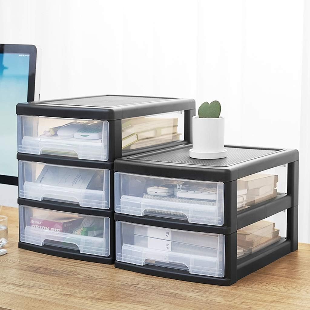 Storage Bins Cabinet Desk, Rack Folder Desktop Drawer Plastic Finishing Box Multi-Layer Kitchen/Living Room/Bedroom(2 layers)