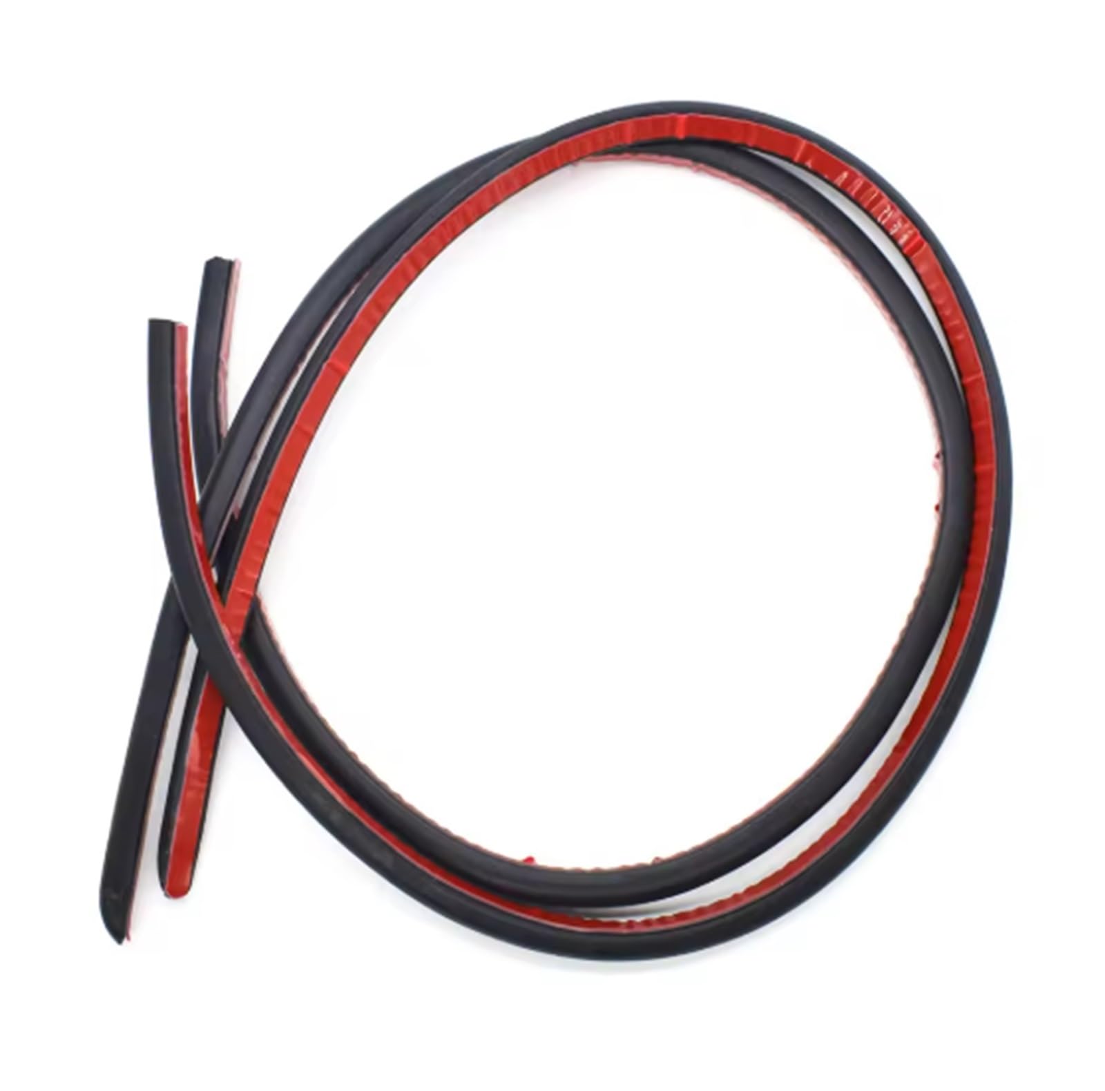 Edxncvvm 2Pcs 2M Universal 2M Car Door Edges Seal Strip Rubber B-Pillar Waterproofvt Dustproof Weatherstrip Car Soundproof Auto Sealant Strip Fits(2Pcs 2M)