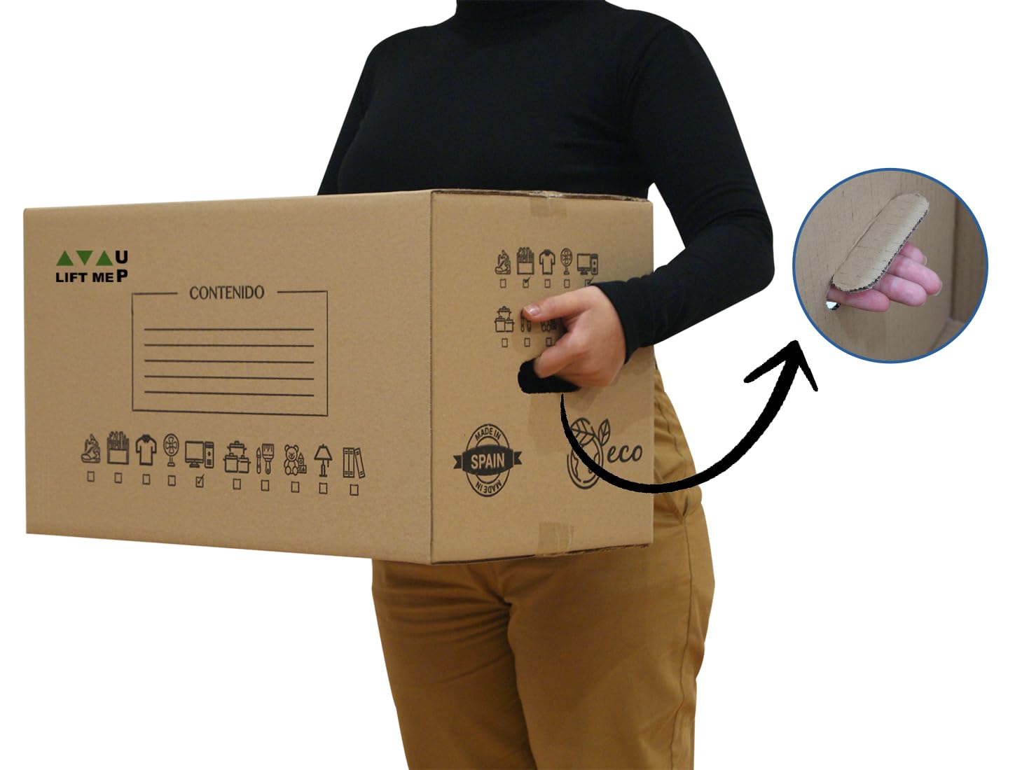 Chely Intermarket, Cajas de cartón GRANDES para mudanzas 50x70x40cm (Pack 10uds) Canal doble más rígido, práctico y consistente | Fabricadas en España | 100% reciclables (53653-50x70x40cm-12)