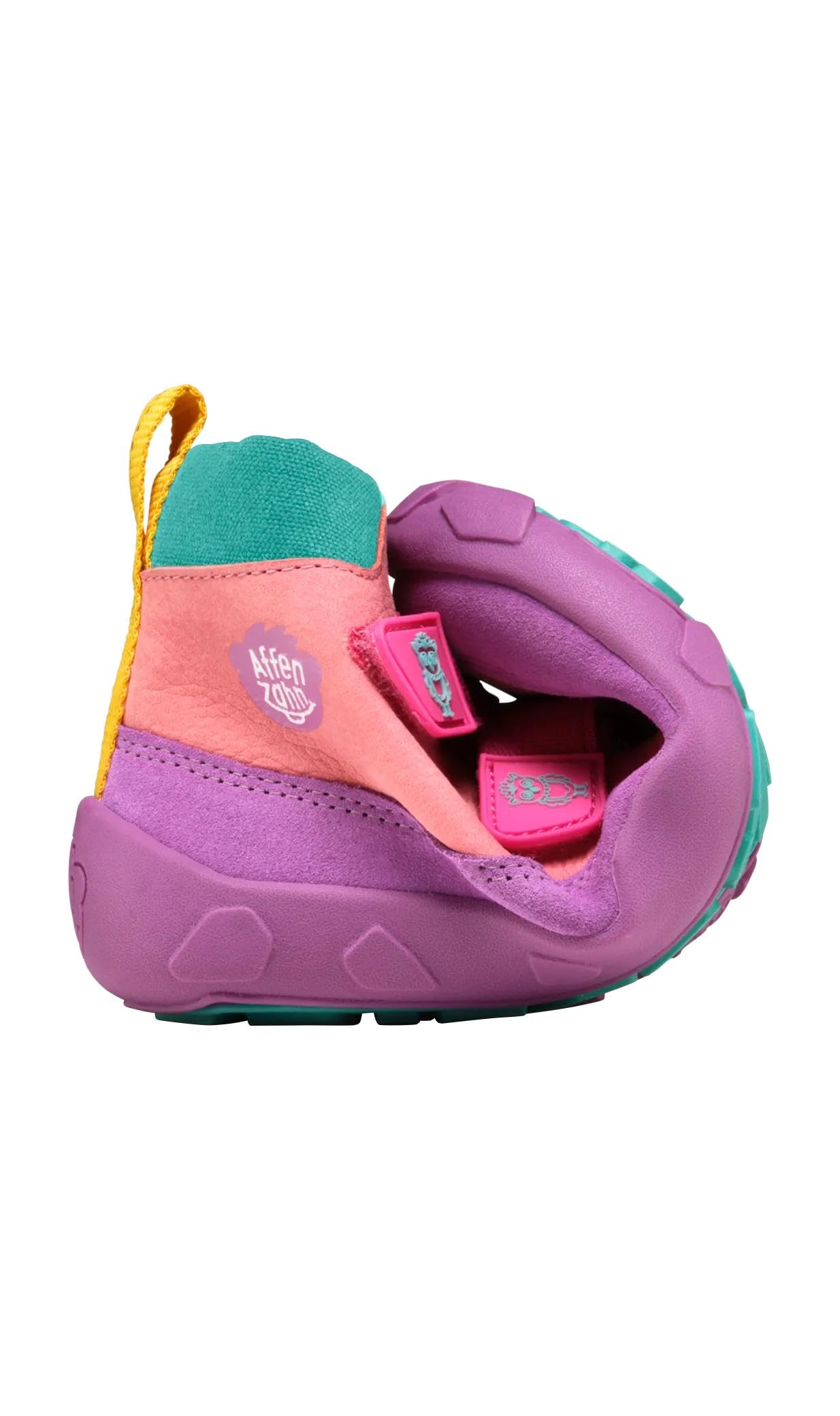 Affenzahn Scarpa Mezza Stagione Pelle Friendy in Pelle Traspirante Resistente alle intemperie con Suola Antiscivolo e Catarifrangenti, Misura 21-32