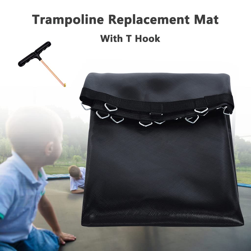 Toile Trampoline, Tapis De Saut De Rechange pour Trampoline Exterieur Ø 305/366/427/488cm, Coudre 8 Fois Tapis Trampoline, Résistant à l'eau, Résistant Aux UV