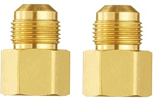 3/8 Inch NPT x 1/2 Inch Flare Compression Gas Fitting