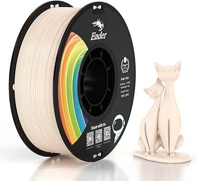 17 – Creality 3D Printer Filament, PLA Plus Filament 1.75mm Beige, PLA Pro Toughness Upgraded Dimensional Accuracy +/- 0.03mm, 1KG Spool(2.2lbs) …