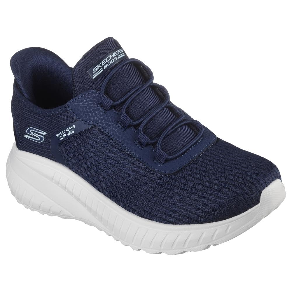 Skechers Women's Hands Free Slip-ins Bobs Squad Chaos-in Color Sneaker, Marineblau, 39 EU