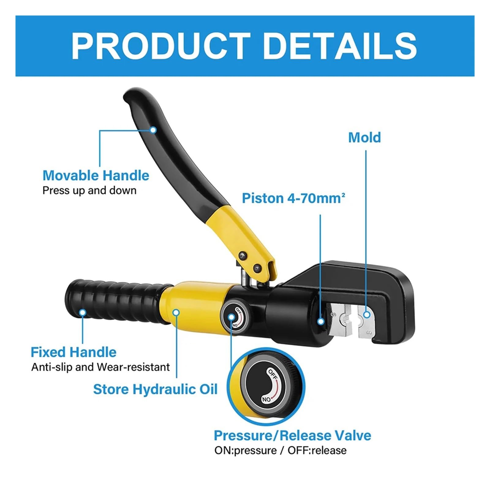 Nożyce hydrauliczne Maszyna do cięcia Przenośne nożyce do prętów zbrojeniowych Ręczne hydrauliczne nożyce do prętów zbrojeniowych Narzędzia ręczne