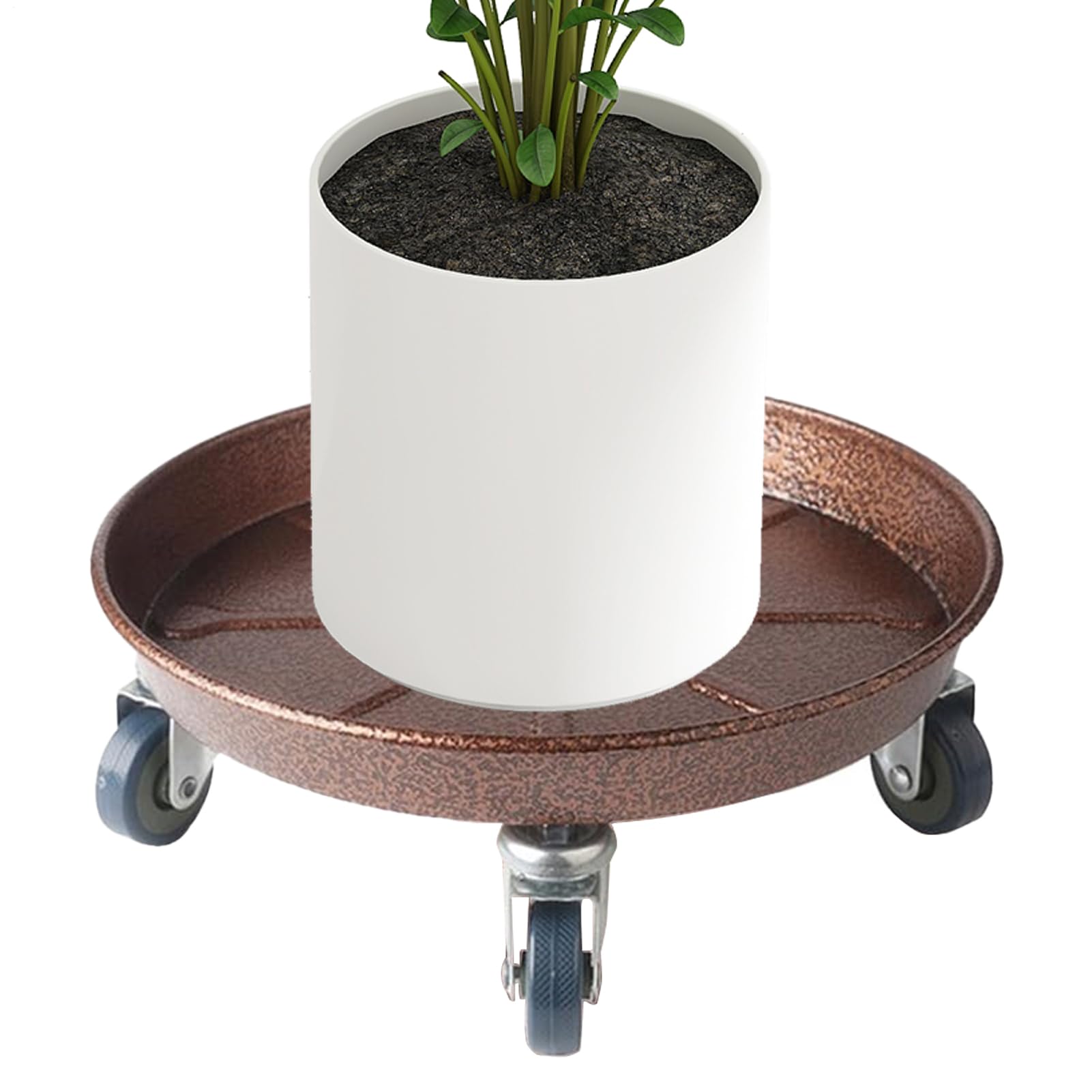 Base de pot de fleurs robuste pour déplacer vos plantes sur la terrasse
